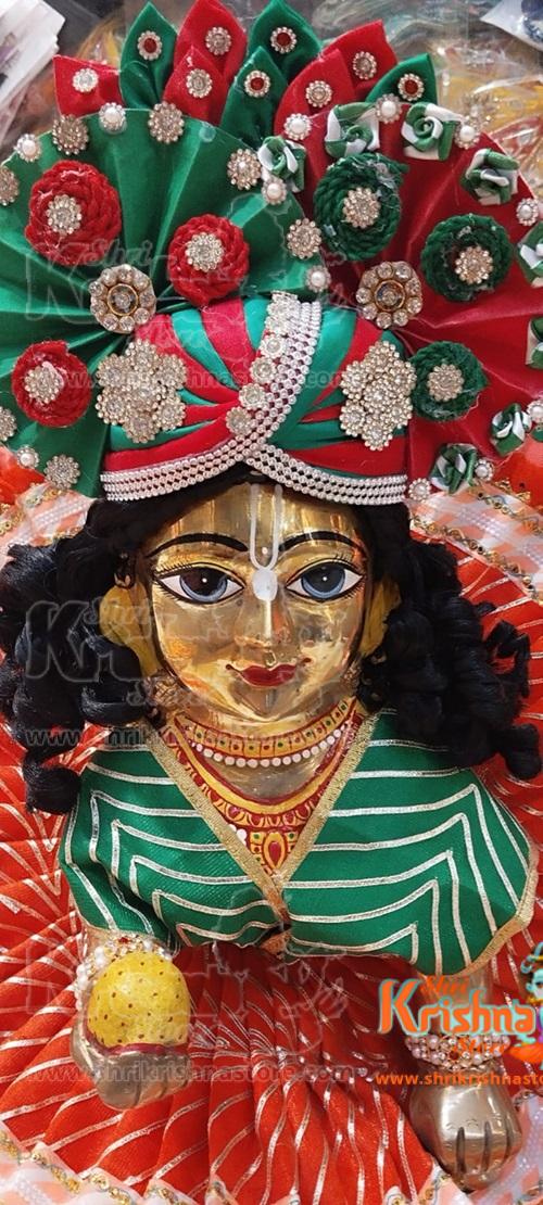 Ashtadhatu-Brass Big Size Laddu Gopal Ji With Shingar – 18 No