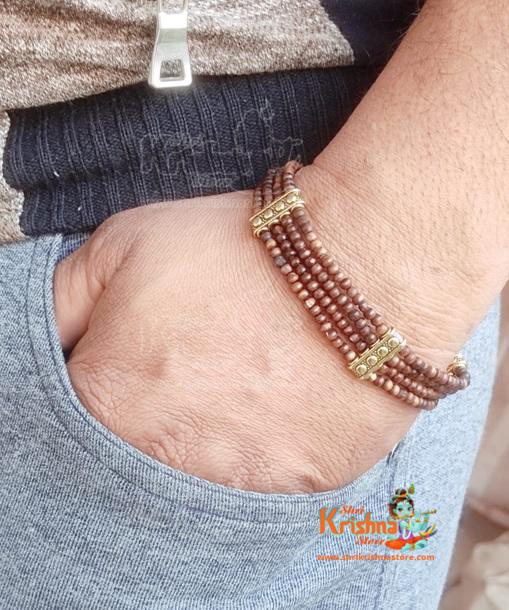 Tulsi Beads Bracelet Desig