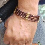 Four Layers Tulsi Beads Bracelet Design