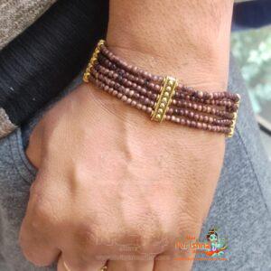 Four Layers Tulsi Beads Bracelet Design