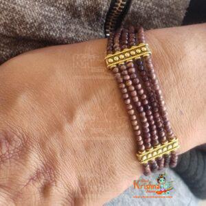 Four Layers Tulsi Beads Bracelet Design
