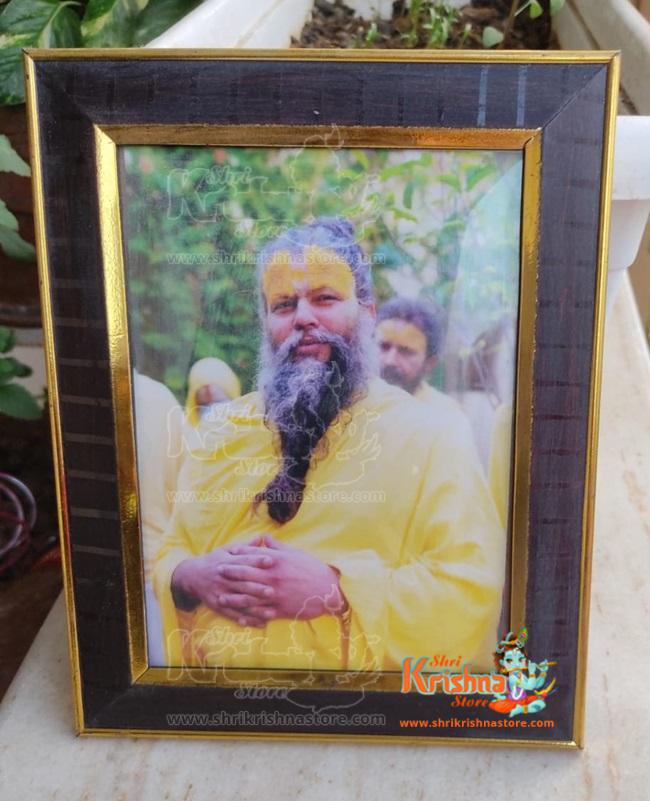 Shri Premanand Govind Sharan Ji Maharaj Religious photo frame for mandir and wall decor size ((10x12 inch (large))