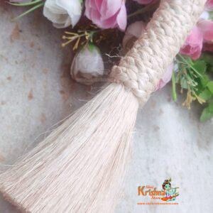 Small Jhadu / Broom made from Banana Fiber for Pooja | Length 21 cm