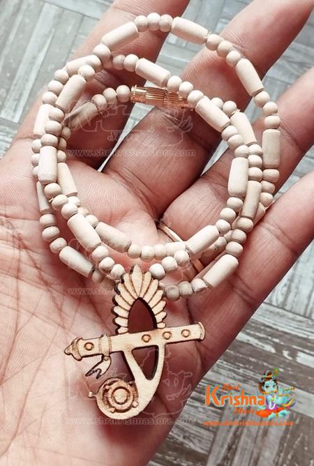 Flute & Peacock Original Tulasi Kanthi Mala buy mala online from shrikrishnastore