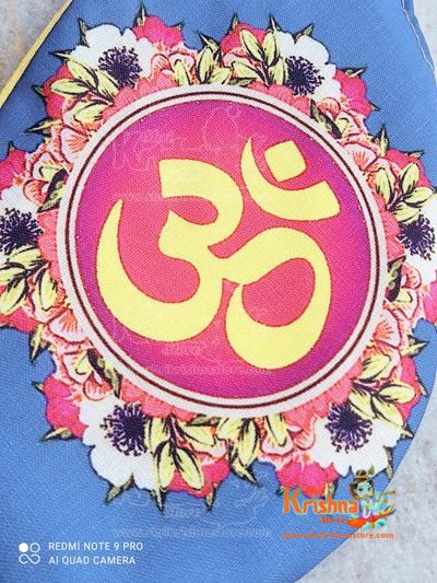 Digital Om Name Prints Beads Bag