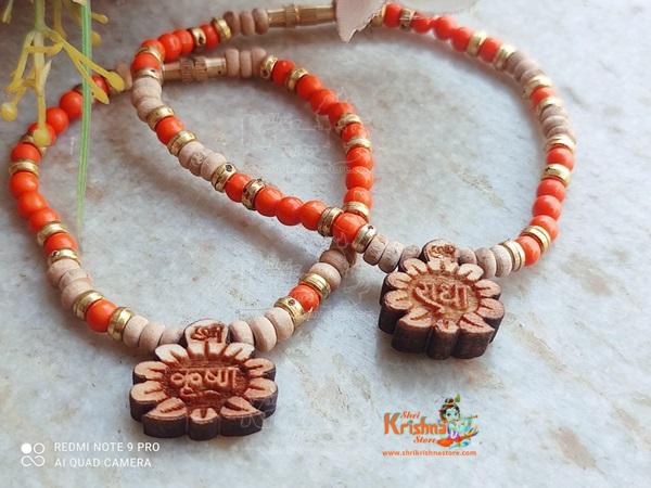 Radha krishna Naam Baal Gopal Ji Tulsi Mala Pack of 2