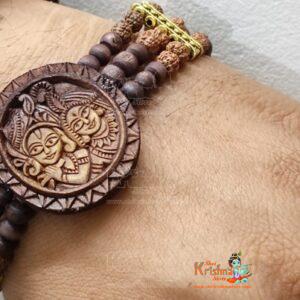 Radha Krishna Tulsi Beads Bracelet- Traditional Look Bracelet