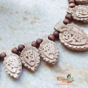 Handmade Radha Pata Carved Tulsi Mala