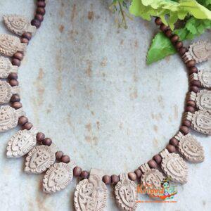Handmade Radha Pata Carved Tulsi Mala