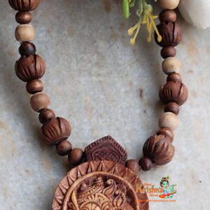 Radha With Krishna With Tulsi Locket Mala