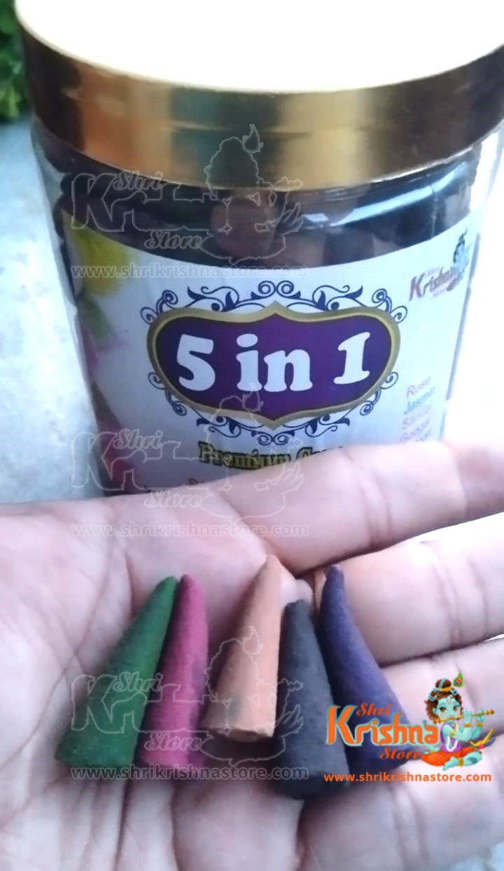 Five in One Dhoop Cone Premium Quality -