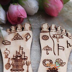 Shri Radha Charan Naam Sewa For Home Temple