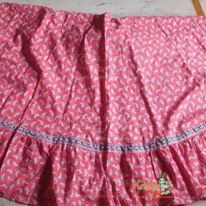 Vrindavan Reddish Pink Cotton Gopi Dress Outfit - Premium