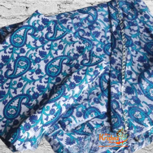 Sky Blue Cotton Iskcon Gopi Dress Outfit Buy Online