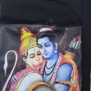 Shri Ram, Hanuman ji Milan Cotton T Shirt – Super quality