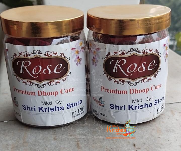 Rose Premium Dhoop Cone- Pack of Two