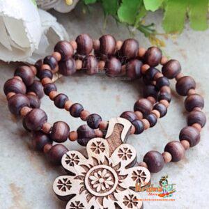 Flower Design Tulsi Locket Mala-Traditional Look