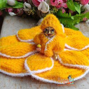 Woolen Yellow Dress For Laddu Gopal
