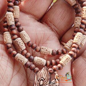 Radha Krishna Name Fluet Pendant Mala