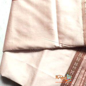 Ganga Jamuna Border Cream Silk Dhoti Set