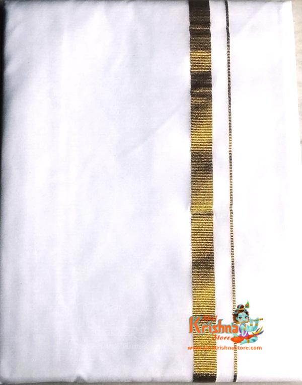 Ganga Jamuna Dhoti Set White Colour