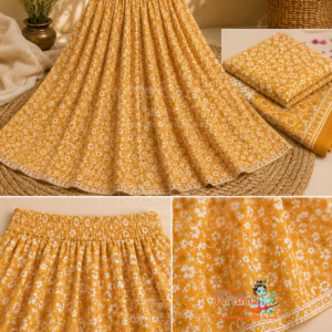 Yellow Cotton Gopi Dress Outfit Buy Online