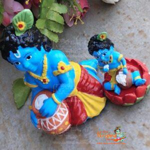 Little Krishna Makhan Chor Idol-Pack of Two