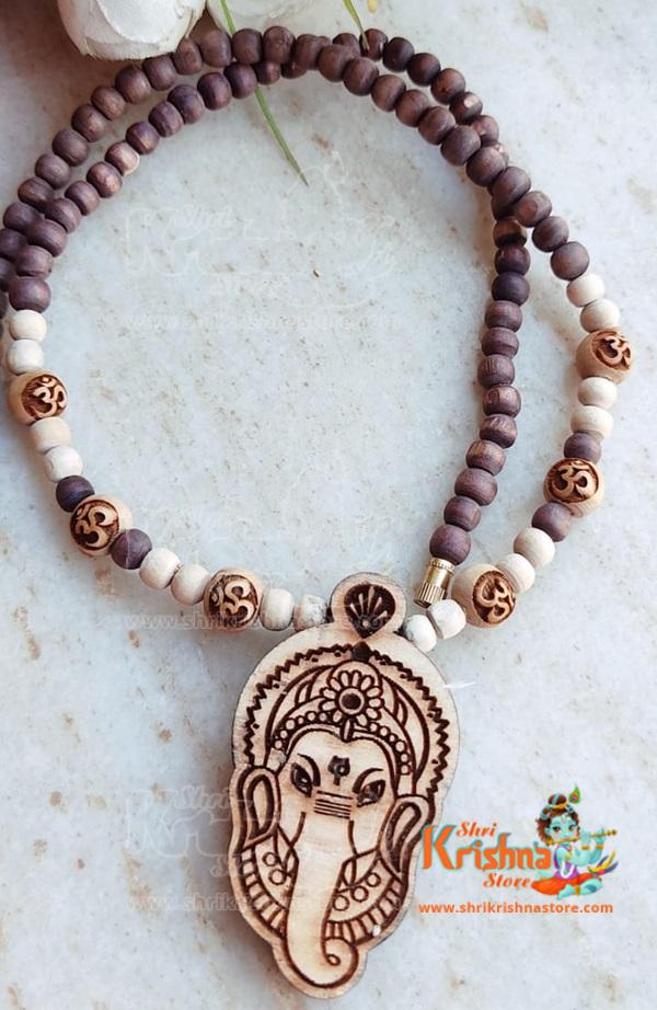 Jai Ganesh Tulsi Locket Mala