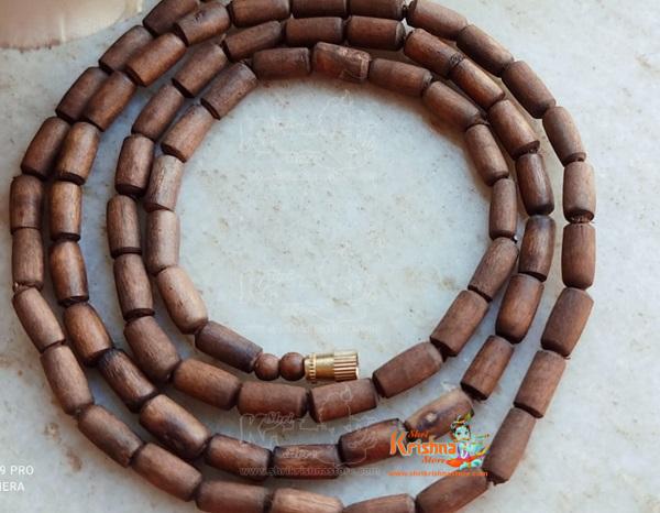 Shyama Tulsi Brown Beads 3 Round Kanthi Mala