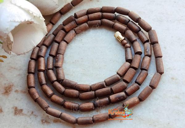 Shyama Tulsi Brown Beads 3 Round Kanthi Mala
