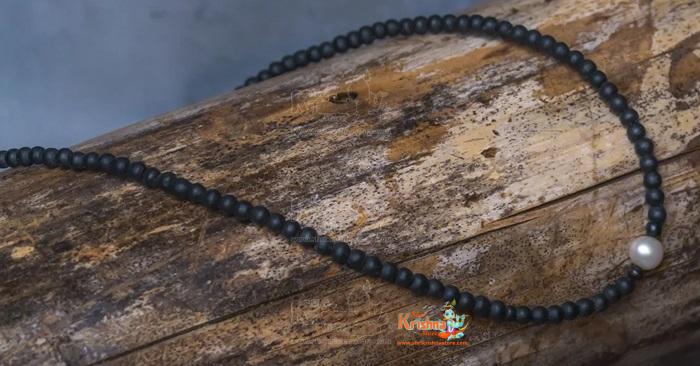 Handmade Original Tulsi Shyma Black Beads Kanthi Mala Necklace