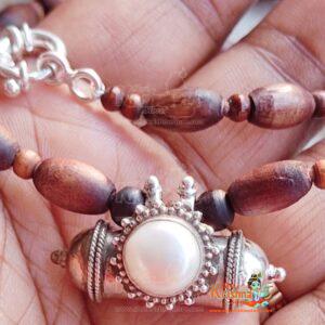 Buy Silver Narasimha kavach Tulsi Mala Online