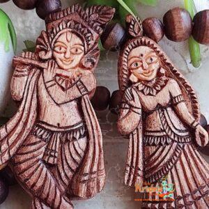 Iskcon Radha Krishna Jugal Jodi Original Tulsi Locket Mala