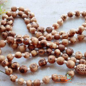 Original Tulsi Japa Mala 108 Beads with Radha Krishna Meru Mani in Super quality - Traditional