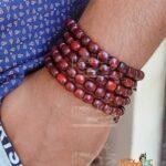 108 Barrel Beads Pure Chandan Wood Bracelet