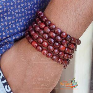 108 Barrel Beads Pure Chandan Wood Bracelet