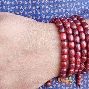 108 Barrel Beads Pure Chandan Wood Bracelet