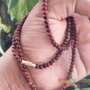 Red Chandan Sandalwood Mala For Neck Design