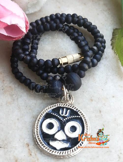 Shri Jagannath Ji Locket With Shyama Black Kanthi Mala