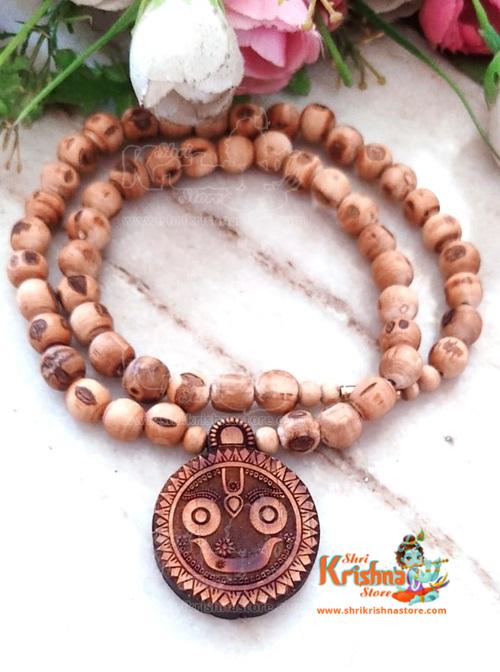 Jagannath Ji Tulsi Locket With Original Tulsi Mala