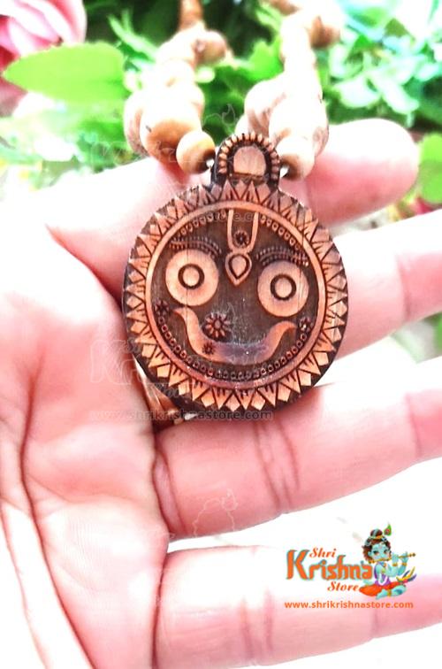 Jagannath Ji Tulsi Locket With Original Tulsi Mala