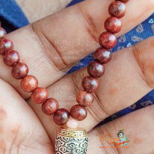 Pure Red Chandan Ki Neck Mala-Beautiful Design