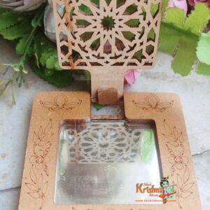 Laddu Gopal Special Wooden Mirror Deity Ornament (Bal Gopal Ji / Laddu Gopal Special Wooden Mirror)