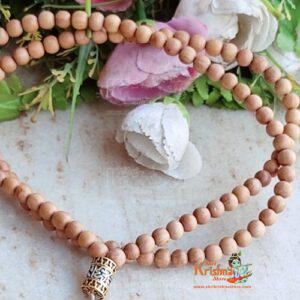 Pure White Chandan Ki Neck Mala-Beautiful Design