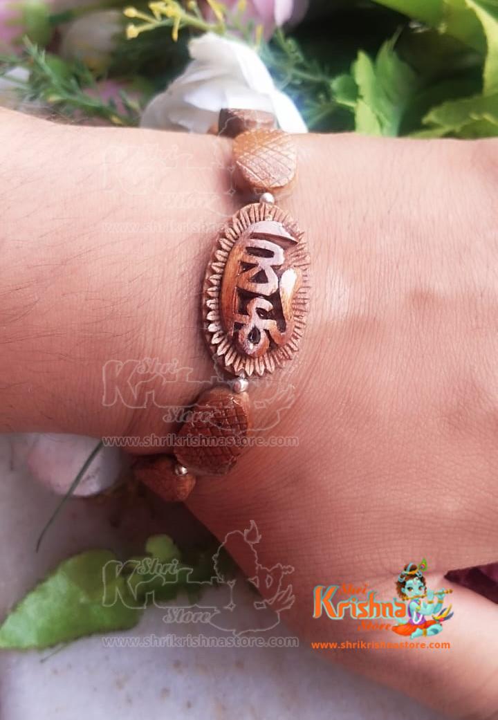 silver sterling Tulsi Beads Beautiful Design Bracelet