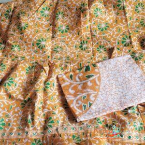 Yellow Green Cotton Gopi Dress Outfit Buy Online