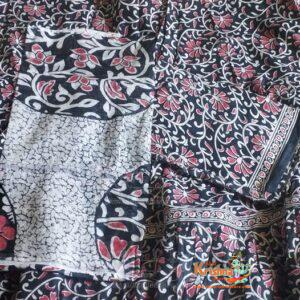 Red And Black Design Gopi Dress Vrindavan-Traditional