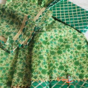 Green Cotton Gopi Dress Outfit Buy Online