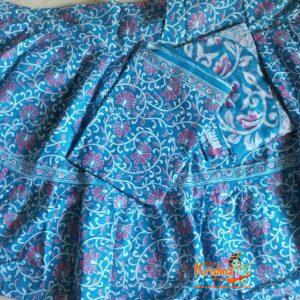 Sky Blue Cotton Gopi Dress Outfit Buy Online