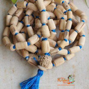 Pure Tulsi Ki Mala 108+1 Beads With Sky Blue Tassel